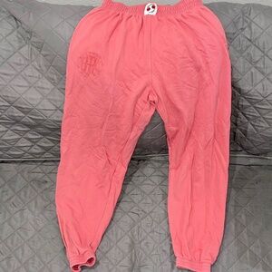 Jogger Sweatpants with Drawstring in Pink